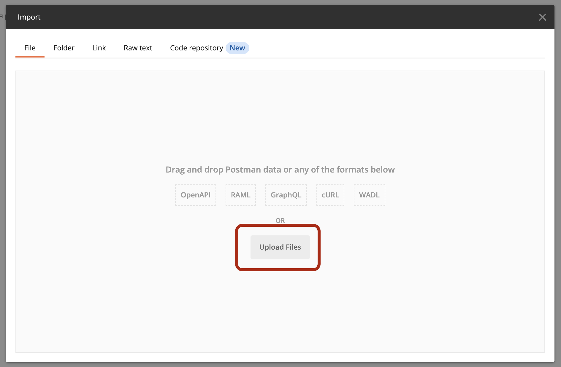 Upload file